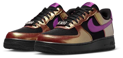 Nike Air Force 1 '07 LV8 - Men's - Gold/Black/Bold Berry - Image 6