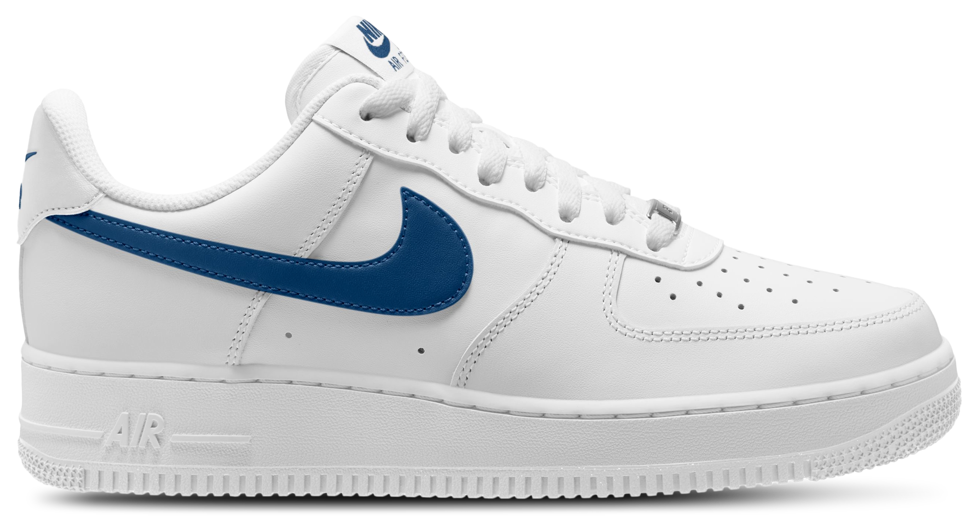 Nike Air Force 1 Low '07 - White/Blue - Image 1