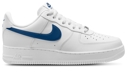 Nike Air Force 1 Low '07 - White/Blue - Image 1