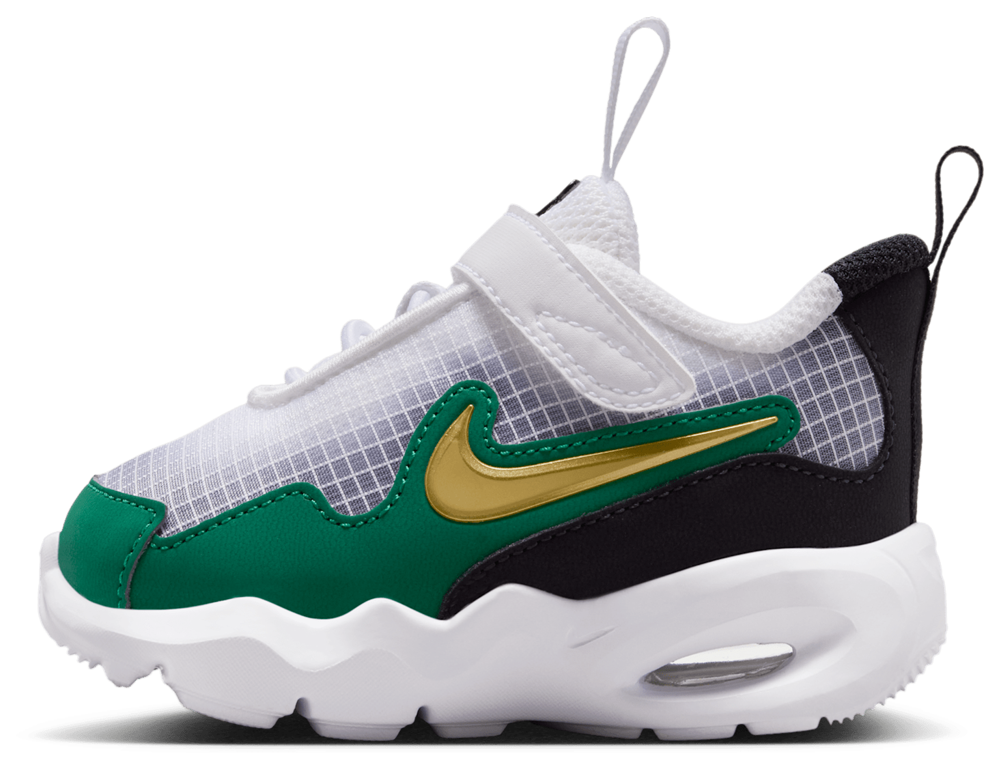 Nike Air Max Nova 童款 - White/Metallic Gold/Malachite - Image 2