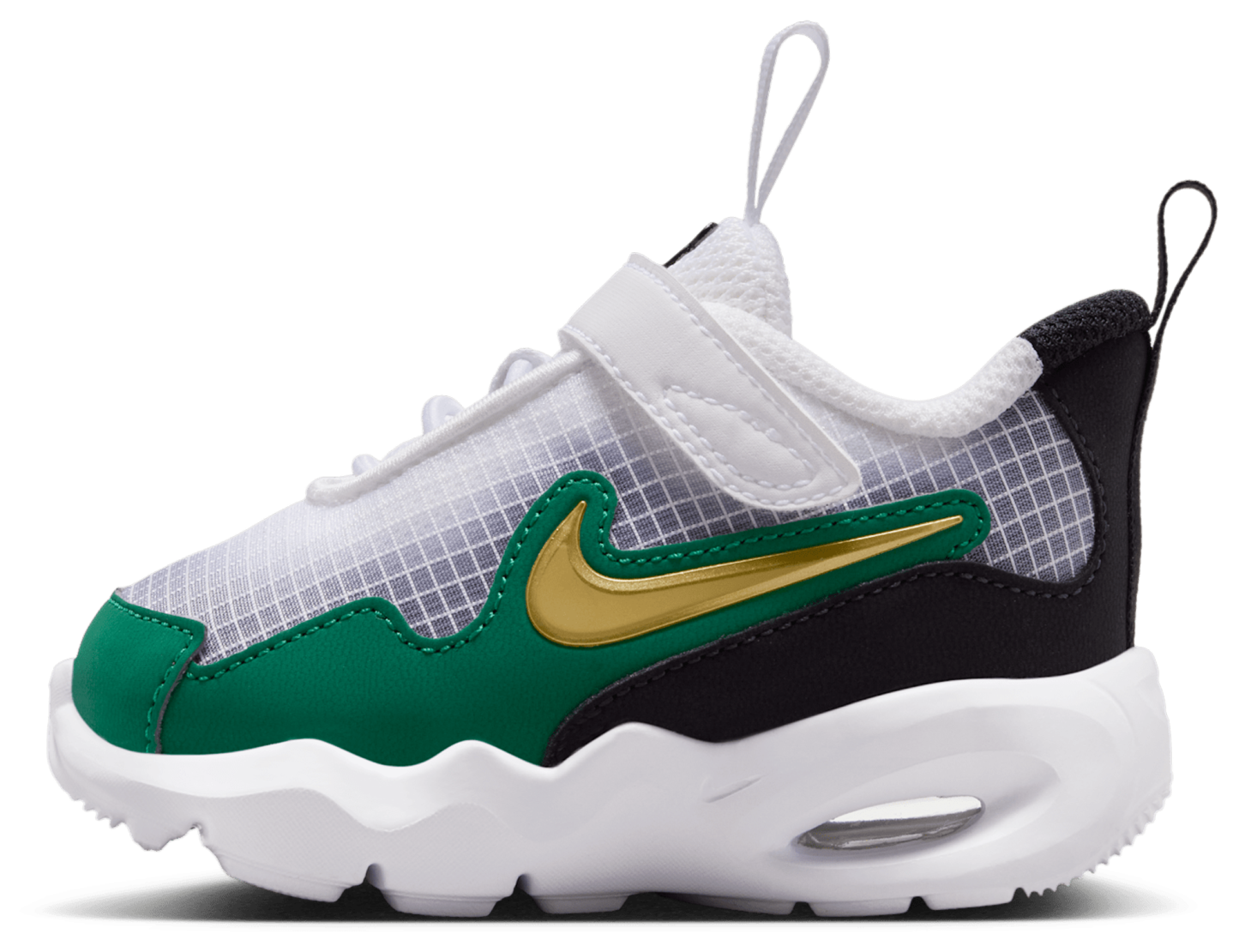 Nike Air Max Nova 童款 - White/Metallic Gold/Malachite - Image 2