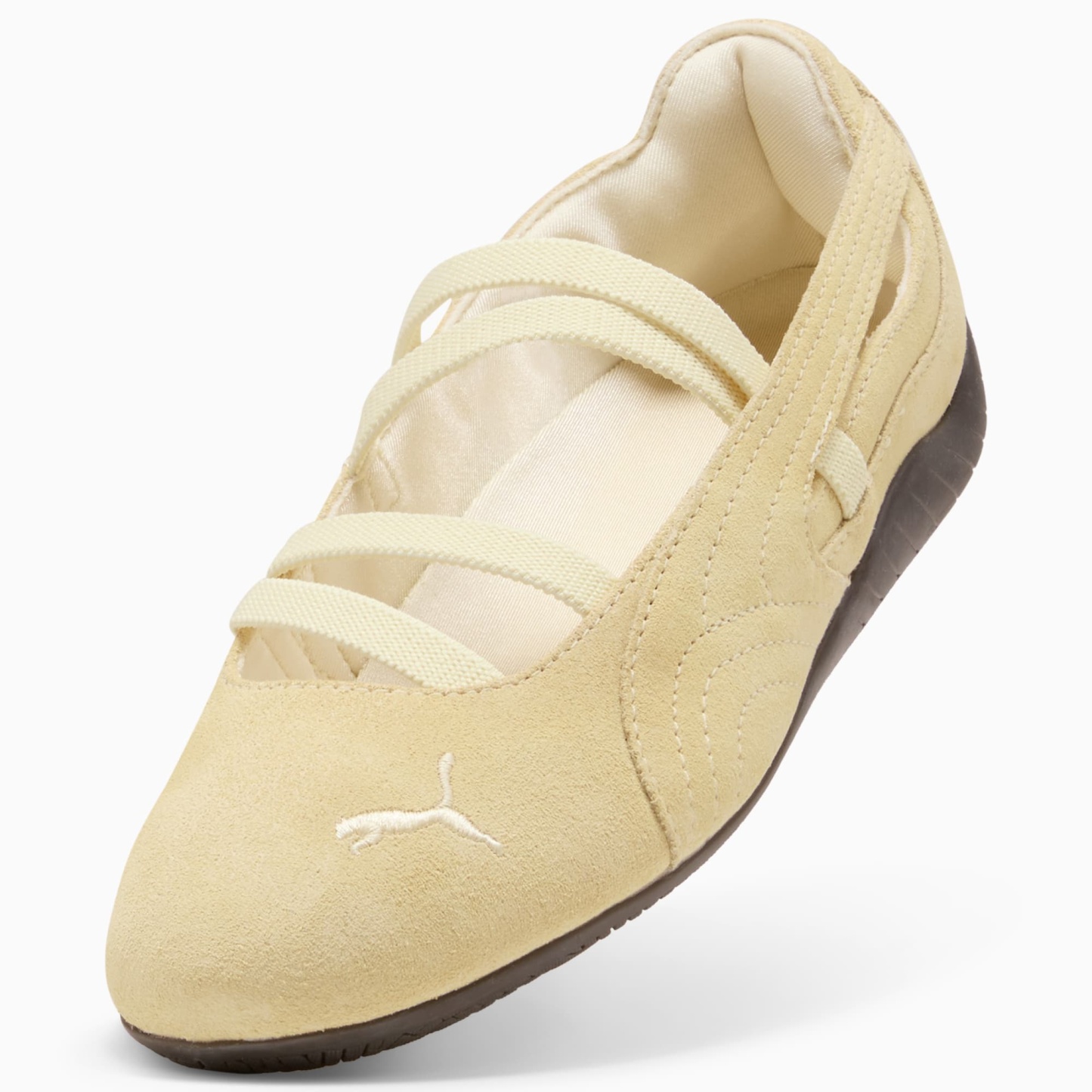Speedcat Ballet Suede Women's Sneakers - Creamy Vanilla-Gum - 8