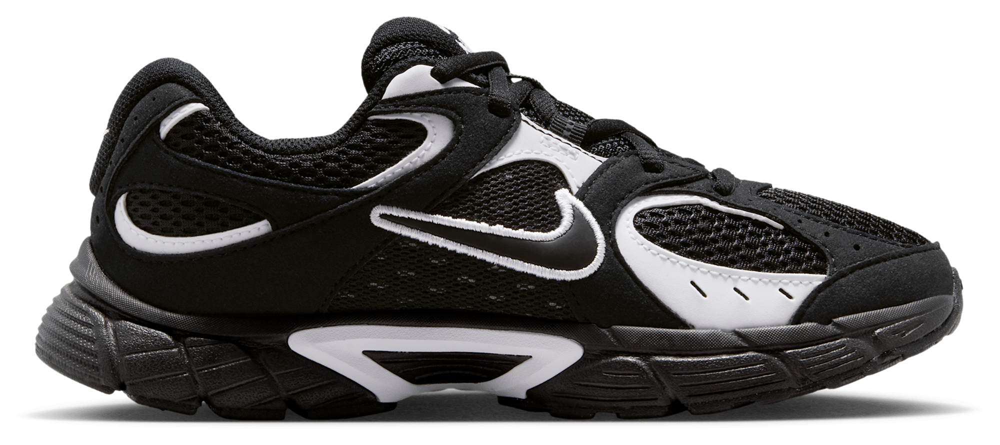 Nike V5 RNR Suede 童款 - Black/White/Black - Image 1