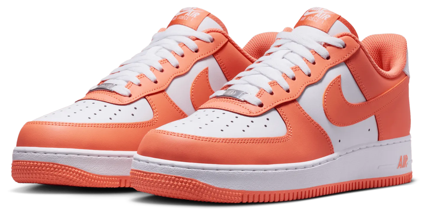 Nike Air Force 1 Low '07 - White/White/Orange Frost - Image 6