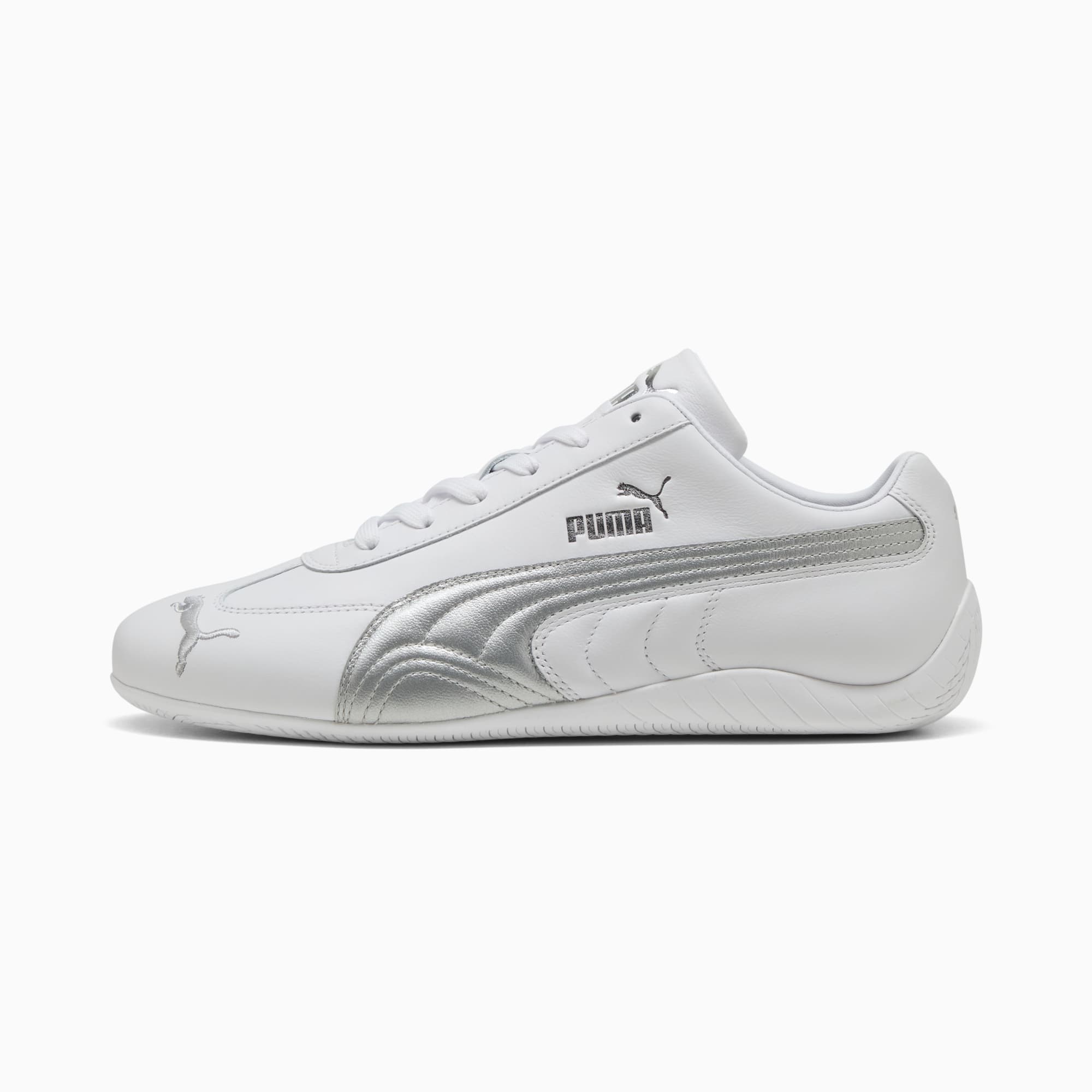 Speedcat Leather Sneakers - PUMA White-PUMA Silver - 1