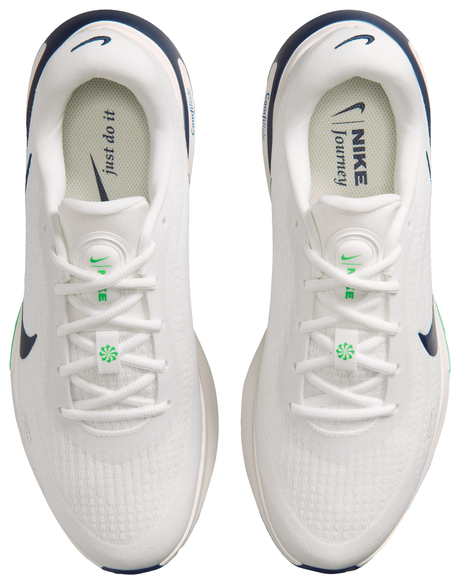 Nike Journey Run - Summit White/Midnight Navy/Green Spark - Image 4