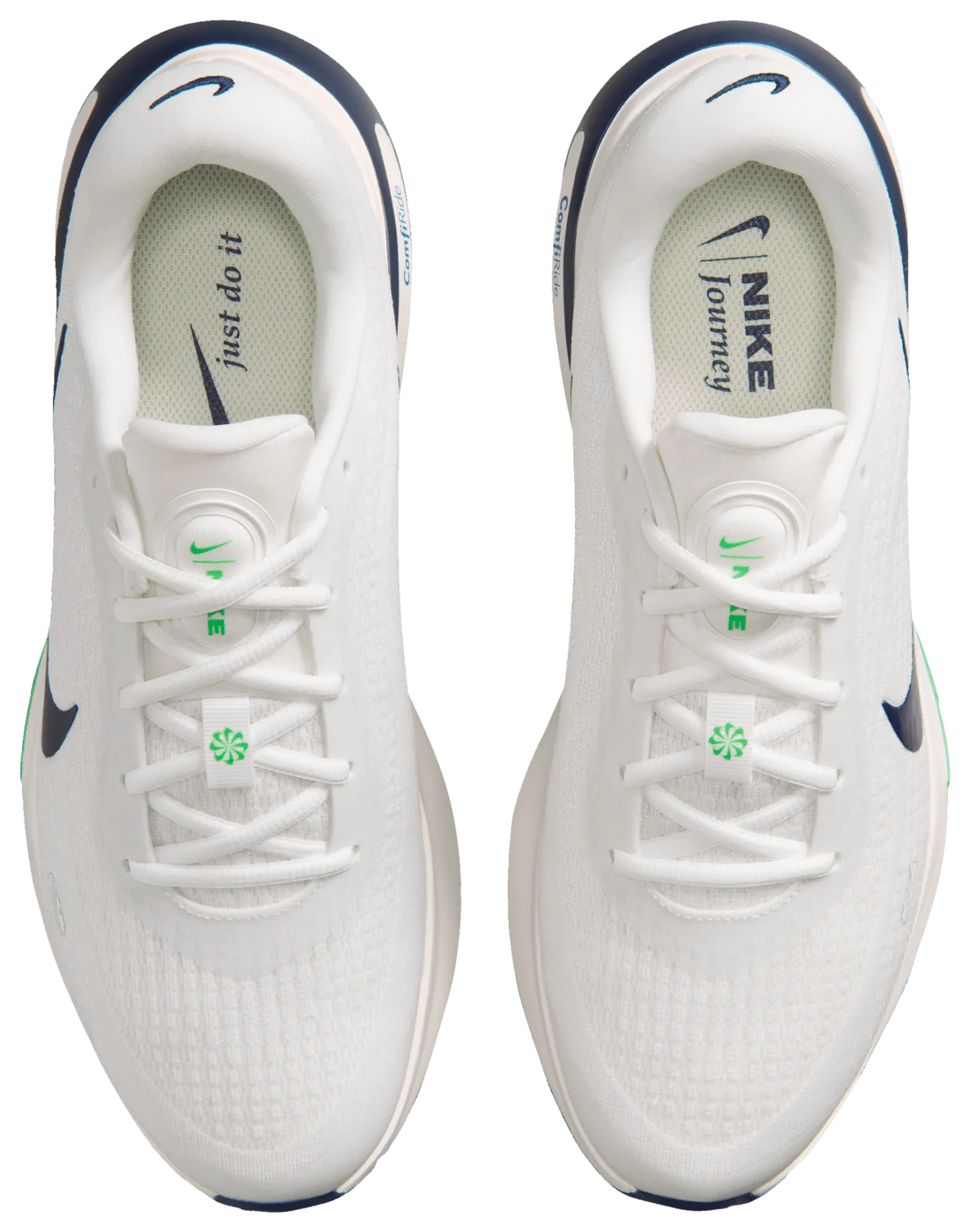 Nike Journey Run - Summit White/Midnight Navy/Green Spark - Image 4