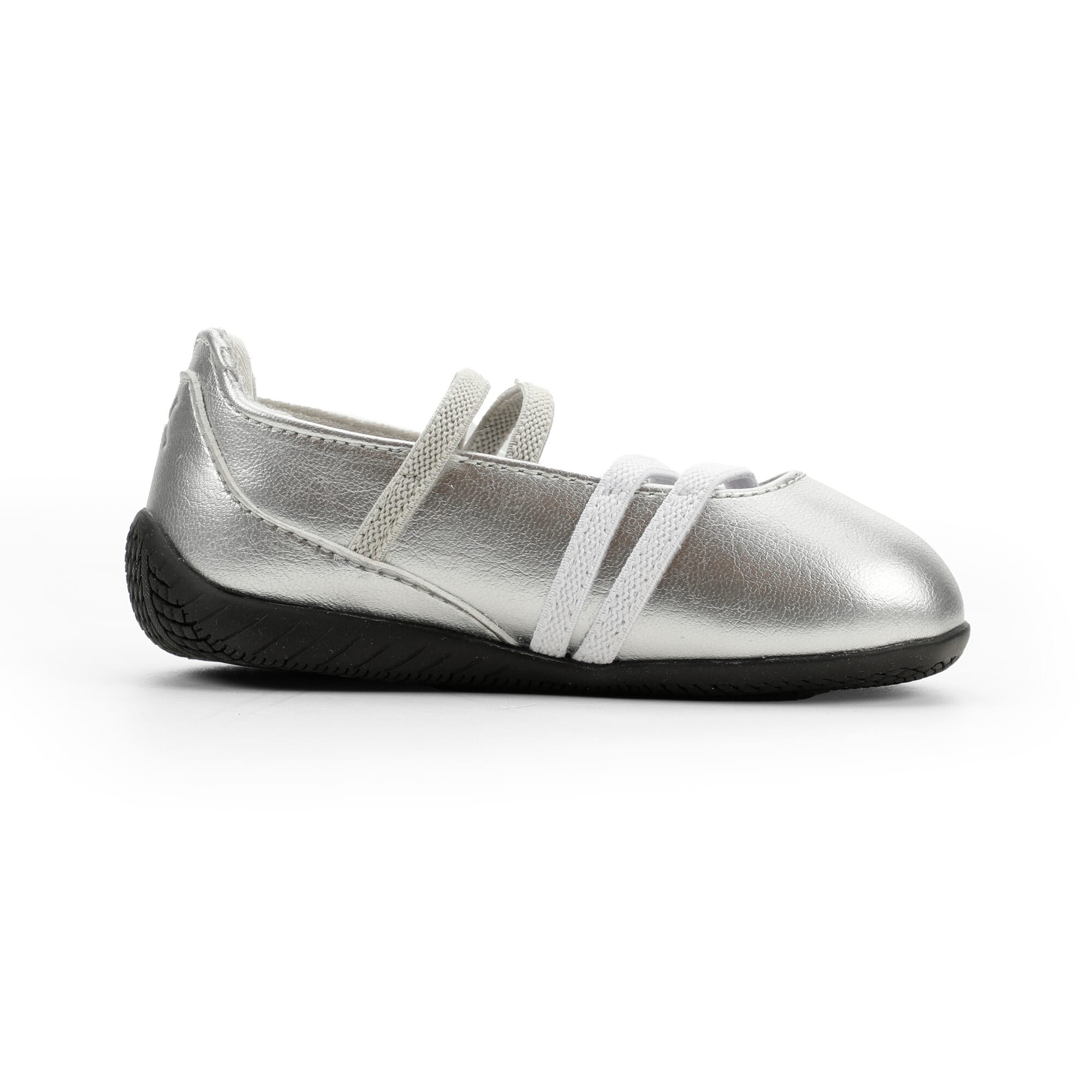 Speedcat Ballet Metallic Toddlers' Shoes - Ash Gray-PUMA White - 5