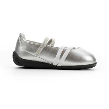 Speedcat Ballet Metallic Toddlers' Shoes - Ash Gray-PUMA White - 5