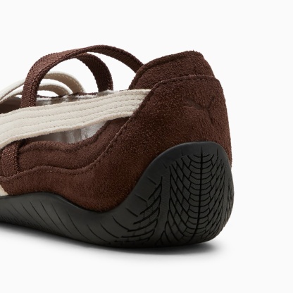Speedcat Ballet Suede Big Kids' Sneakers - Chestnut Brown-Warm White - 3