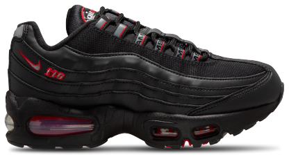 Nike Air Max 95 BB Leather 童款 - Black/Red - Image 1
