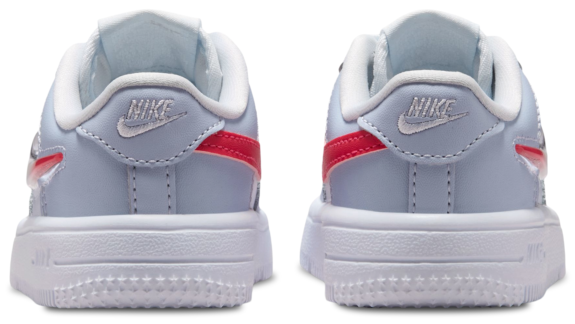 Nike Air Force 1 Low 童款 - Grey/Pink/White - Image 3