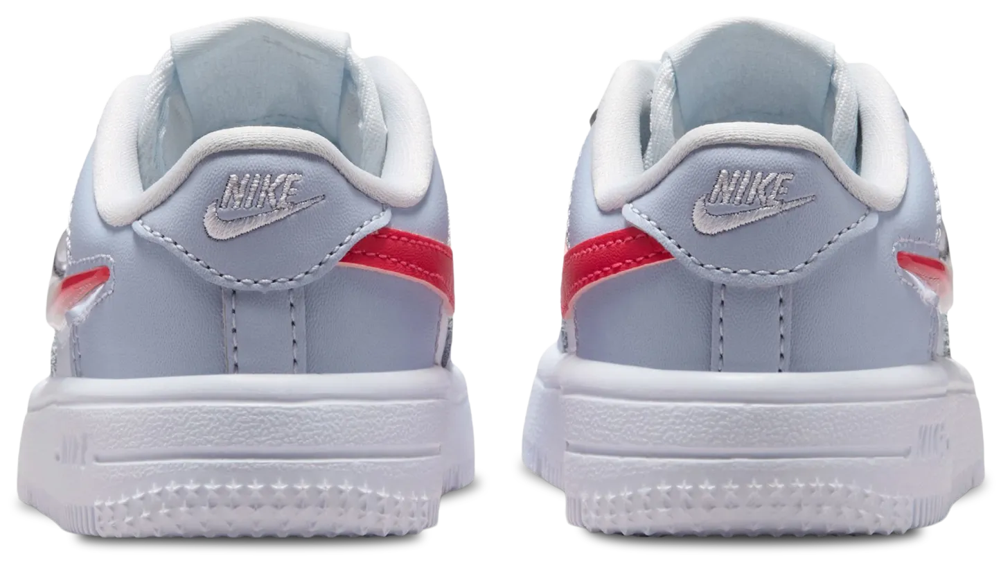 Nike Air Force 1 Low 童款 - Grey/Pink/White - Image 3
