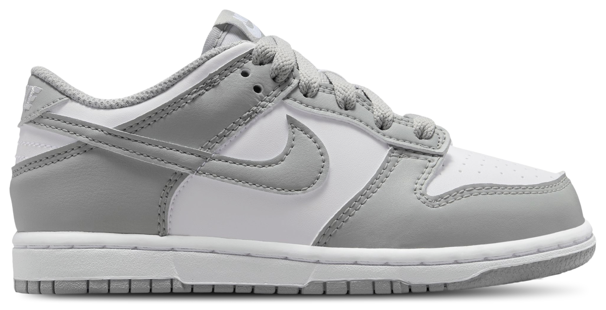 Nike Dunk Low N 童款 - White/Smoke Grey - Image 1