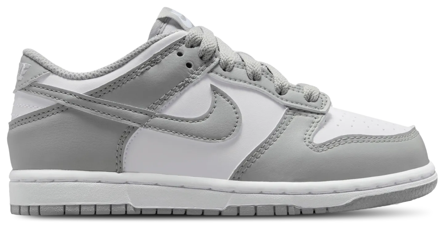 Nike Dunk Low N 童款 - White/Smoke Grey - Image 1