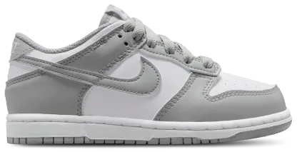 Nike Dunk Low N 童款 - White/Smoke Grey - Image 1