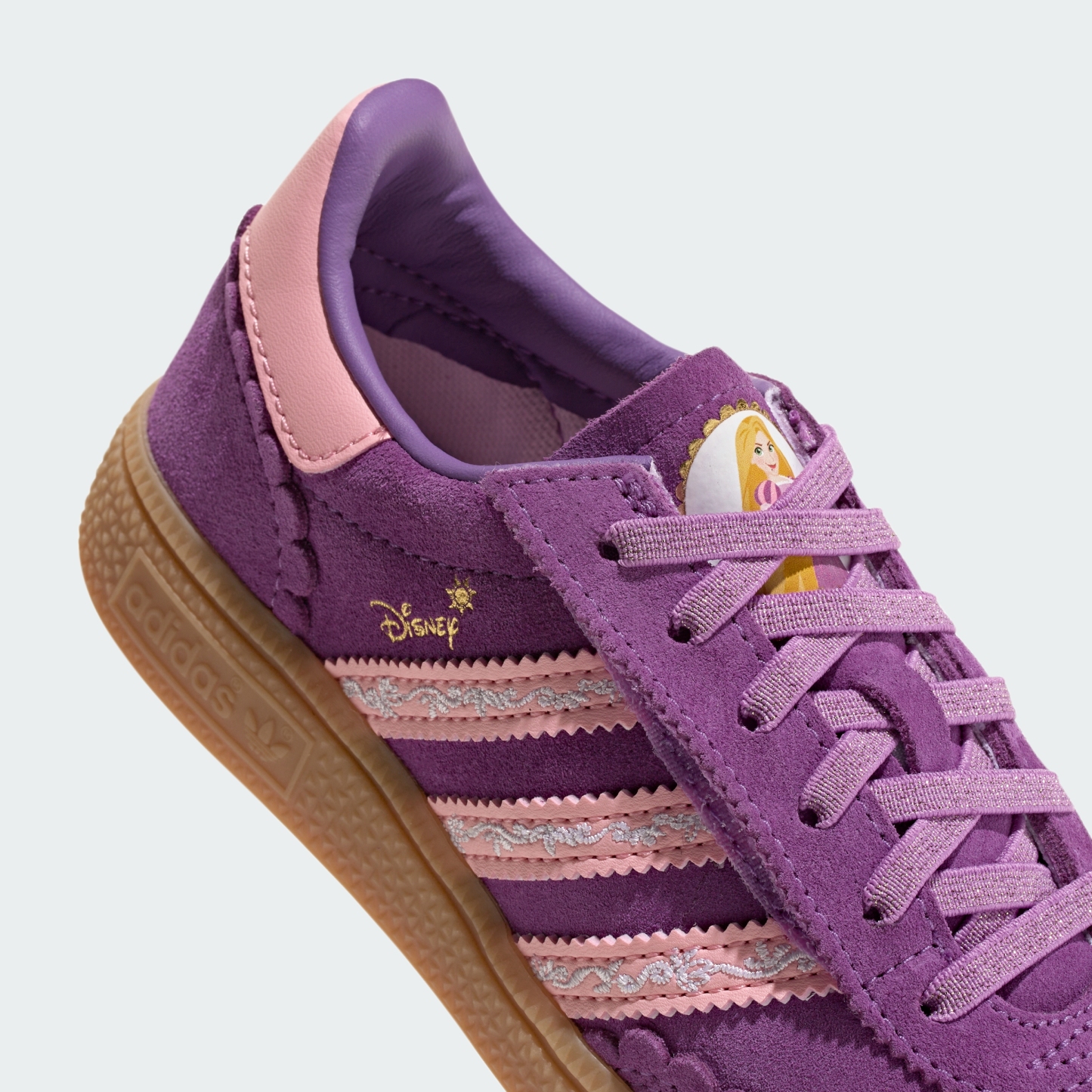 adidas adidas Disney Princess HANDBALL SPEZIAL COMFORT CLOSURE ELASTIC LACE SHOES - Purple / Pink / Gum - View 11
