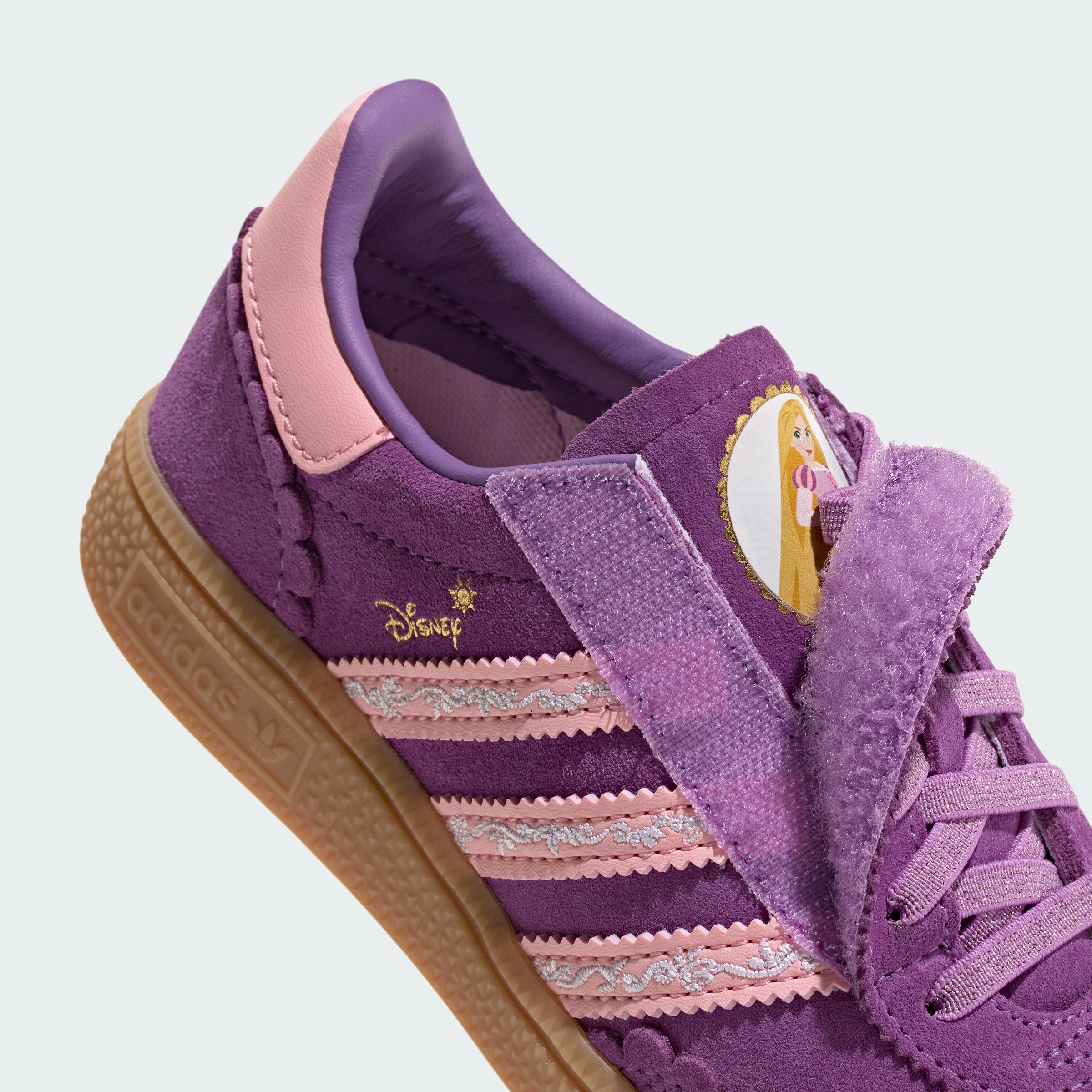adidas adidas Disney Princess HANDBALL SPEZIAL COMFORT CLOSURE ELASTIC LACE SHOES - Purple / Pink / Gum - View 12