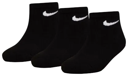 Nike Quarter Socks 6 Pack GSB 童款 - Black/White - Image 2