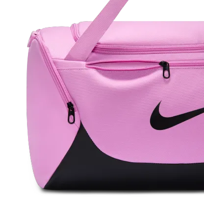 Nike Brasilia Small Duffel - Lt Magenta/Black/Black - Image 6