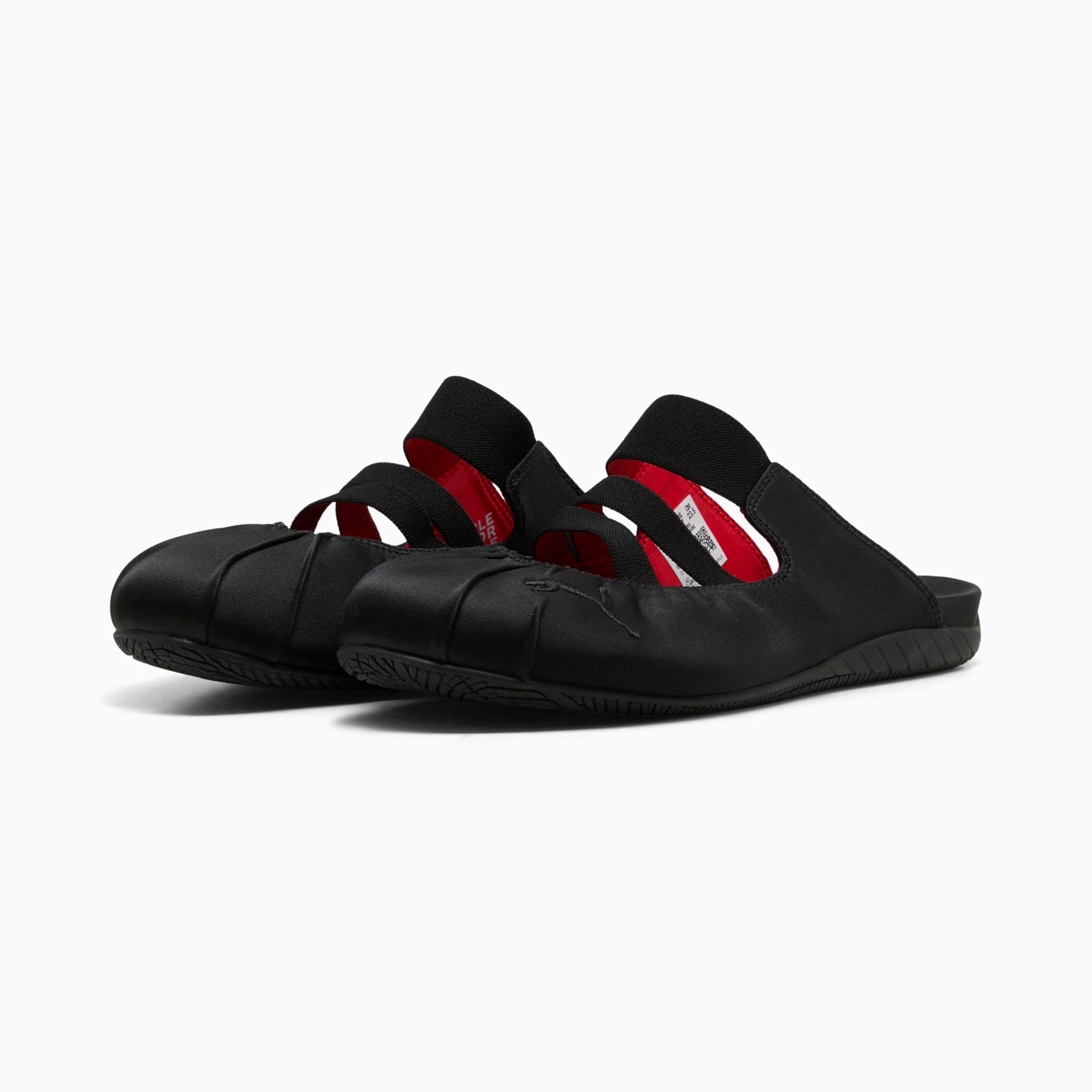 Speedcat Mule Satin Women's Sneakers - PUMA Black-For All Time Red - 4