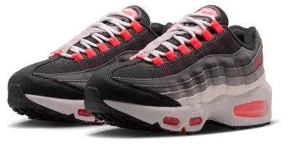 Nike Air Max 95 童款 - Anthracite/Solar Red - Image 6