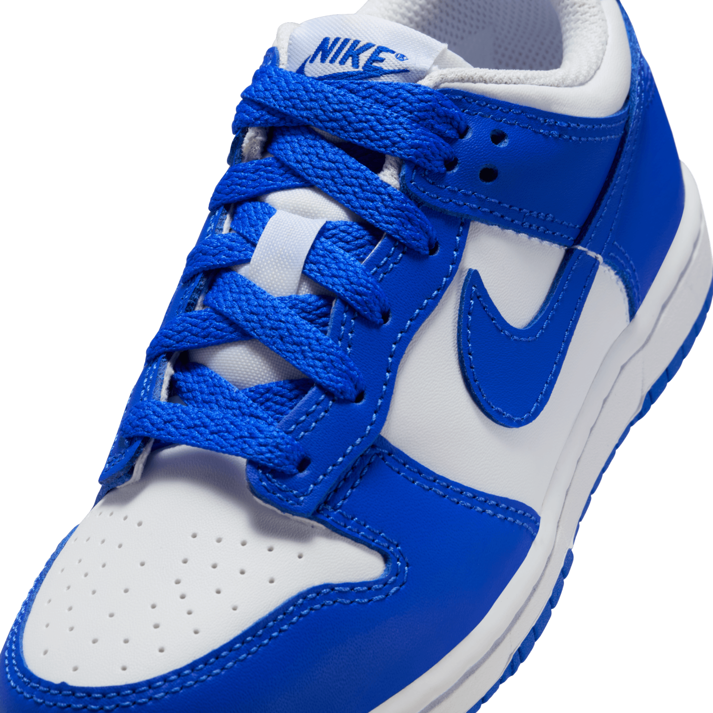 Nike Dunk Low 童款 - White/Hyper Blue - Image 7