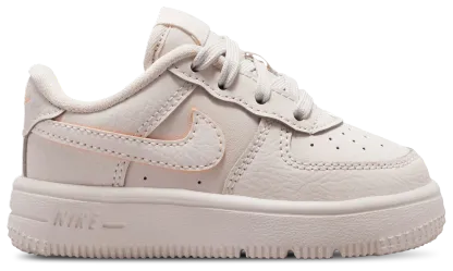 Nike Force 1 Low Lace SE 童款 - Orewood Brown/Orange Pulse/Football Gray - Image 1