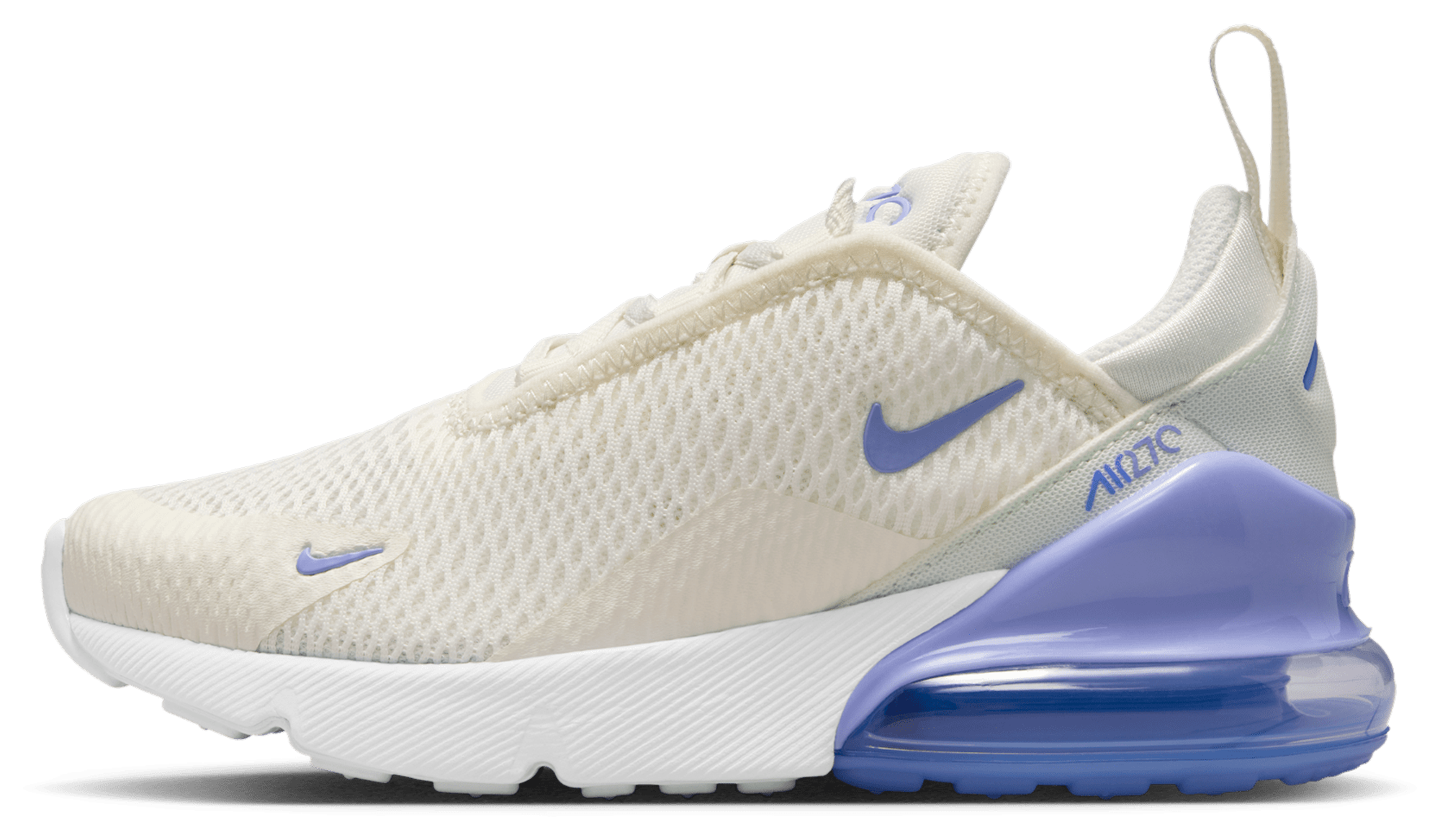 Nike Air Max 270 童款 - Sail/Lt Thistle/Sapphire - Image 2