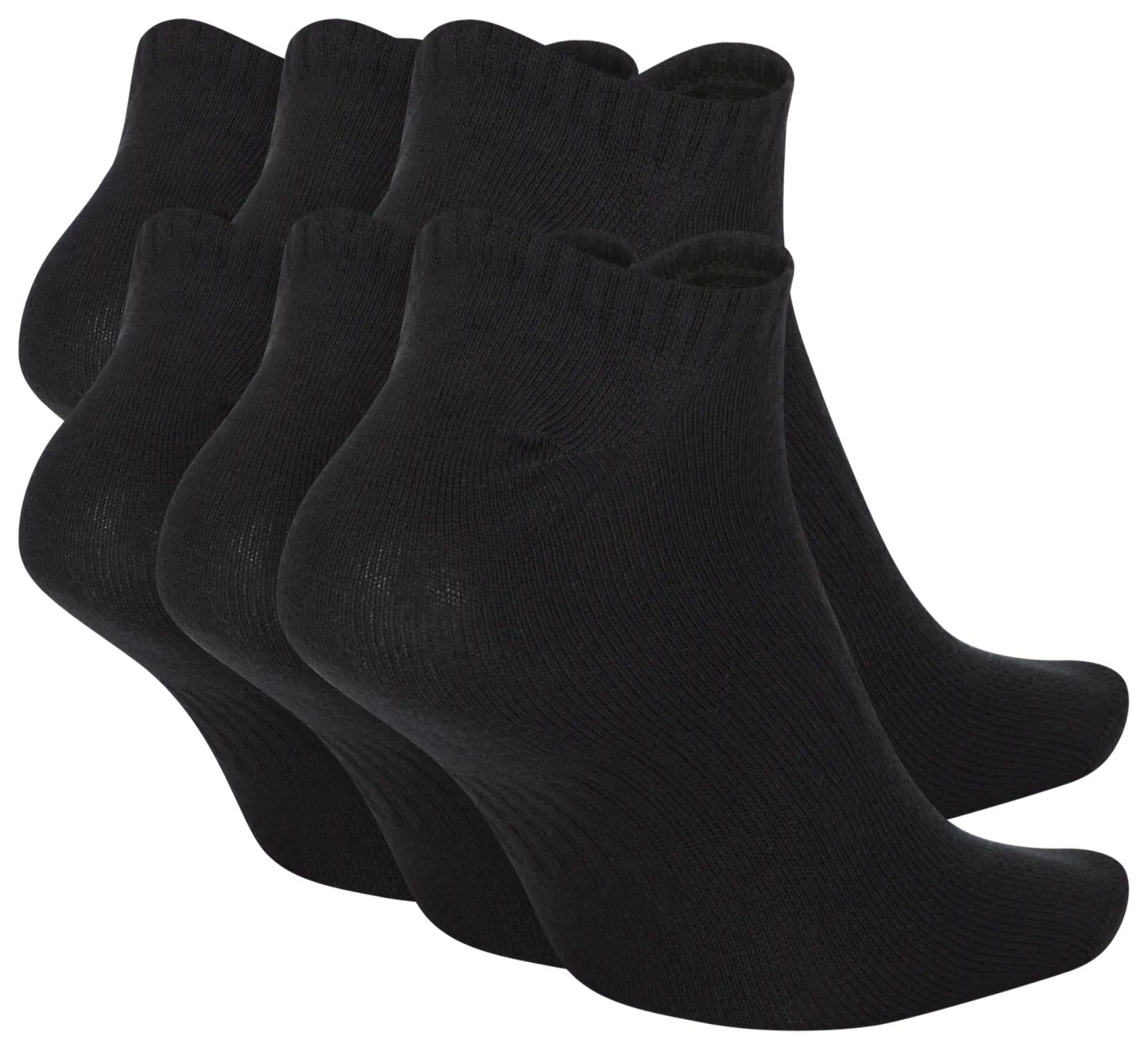 Nike Everyday Lightweight No Show Socks 6PK - Black/White - Image 3