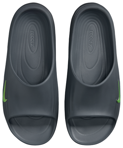 Nike Reactx Rejuven8 Slides - Volt/Cool Grey/Black - Image 3