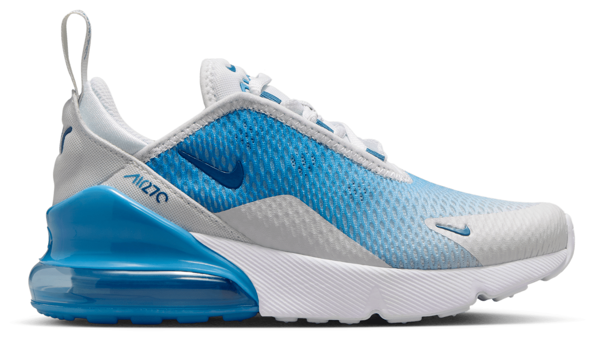 Nike Air Max 270 童款 - Off White/Court Blue/Dutch Blue - Image 1