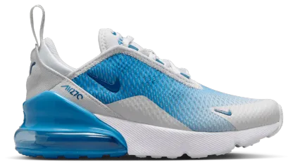 Nike Air Max 270 童款 - Off White/Court Blue/Dutch Blue - Image 1