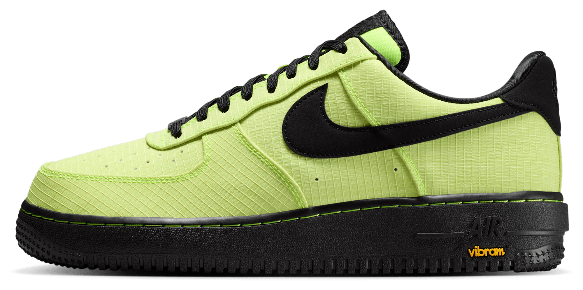Nike Air Force 1 '07 LX Vibram - Volt/Black/Black - Image 2