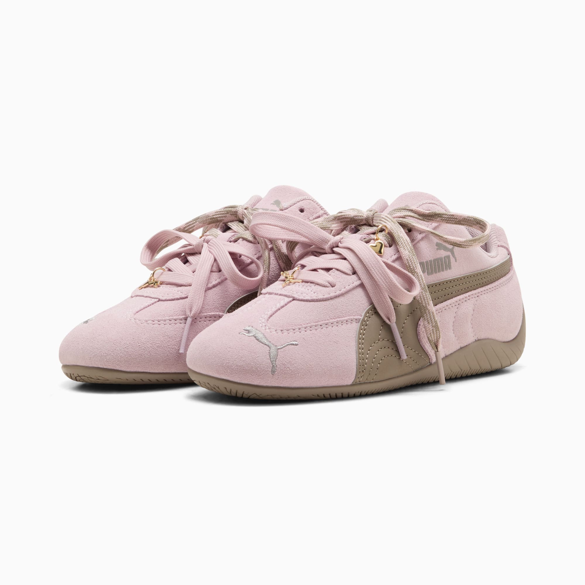 Speedcat Charmies Big Kids' Sneakers - Misty Pink-Mouse Gray - 4