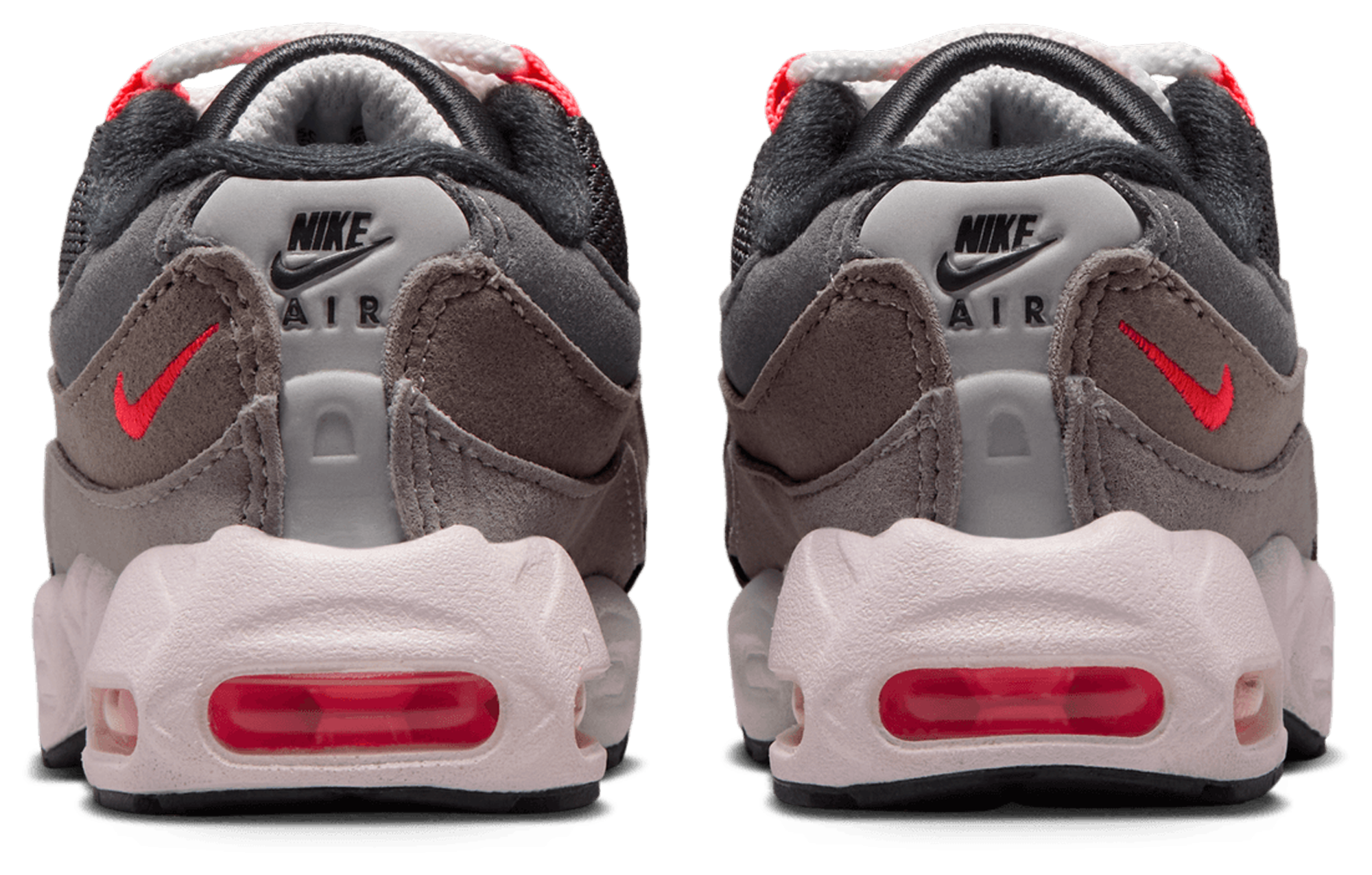 Nike Air Max 95 童款 - Gray/Red - Image 3