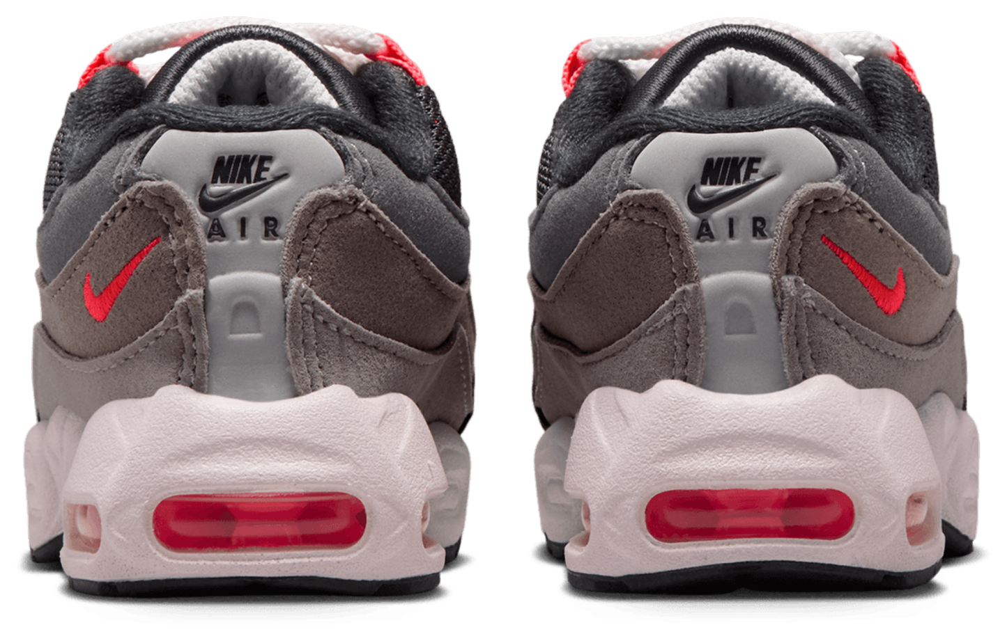 Nike Air Max 95 童款 - Gray/Red - Image 3