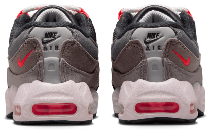 Nike Air Max 95 童款 - Gray/Red - Image 3