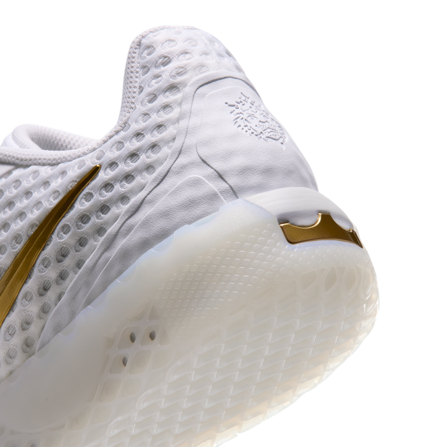 Nike Lebron Witness X - White/White/Metallic Gold - Image 7