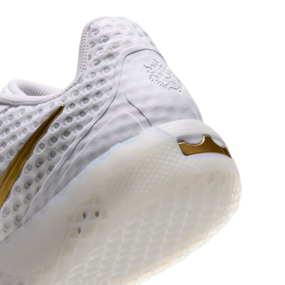 Nike Lebron Witness X - White/White/Metallic Gold - Image 7