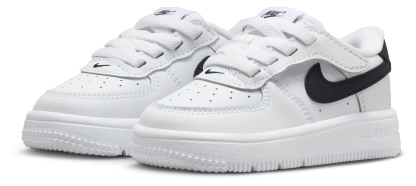 Nike Air Force 1 童款 - White/Black - Image 6