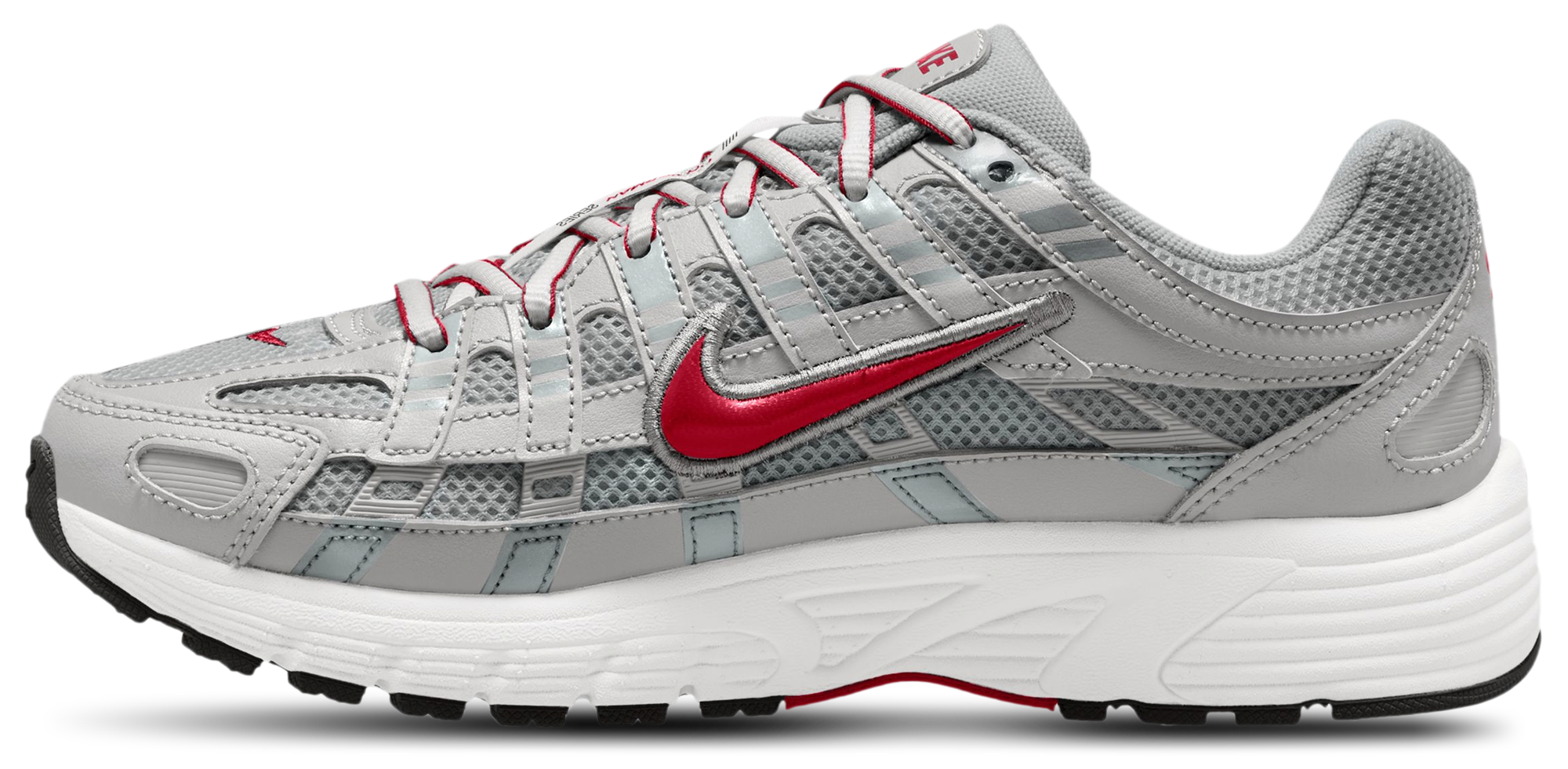 Nike P-6000 童款 - Gym Red/Metallic Silver - Image 2