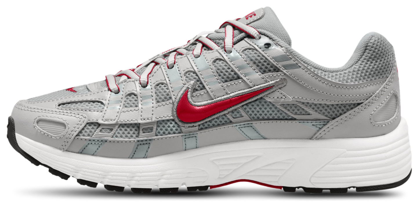 Nike P-6000 童款 - Gym Red/Metallic Silver - Image 2