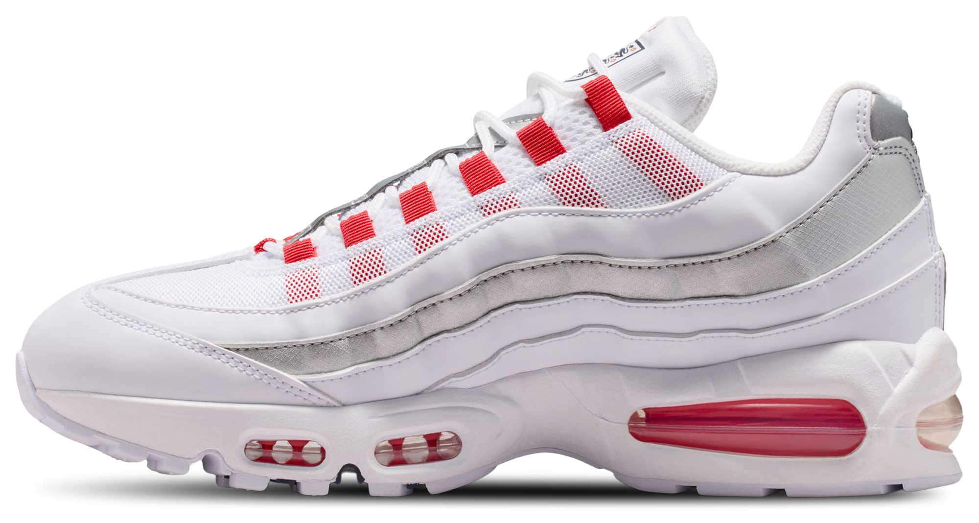 Nike Air Max 95 - Men's - Speed Red/White/Mtlc Silver - Image 2