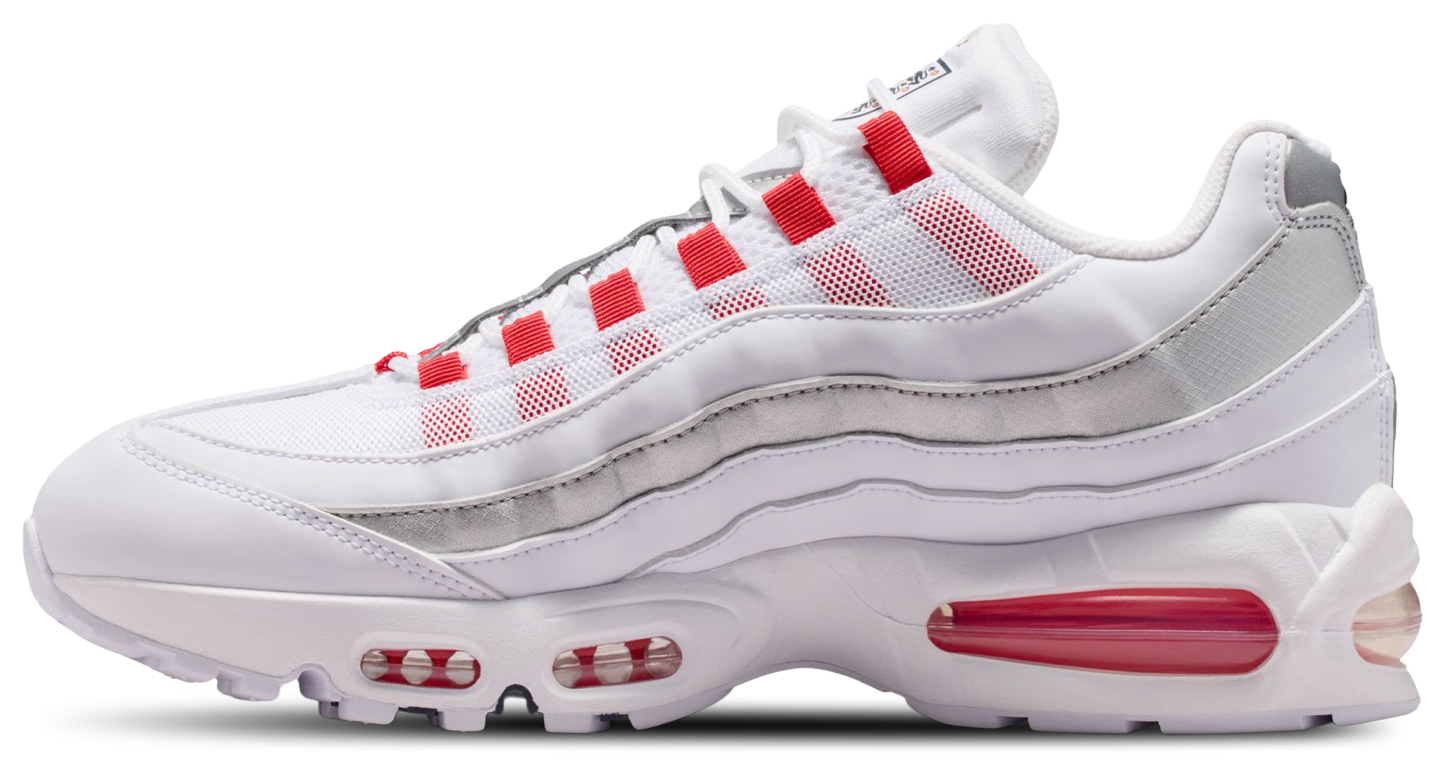 Nike Air Max 95 - Men's - Speed Red/White/Mtlc Silver - Image 2