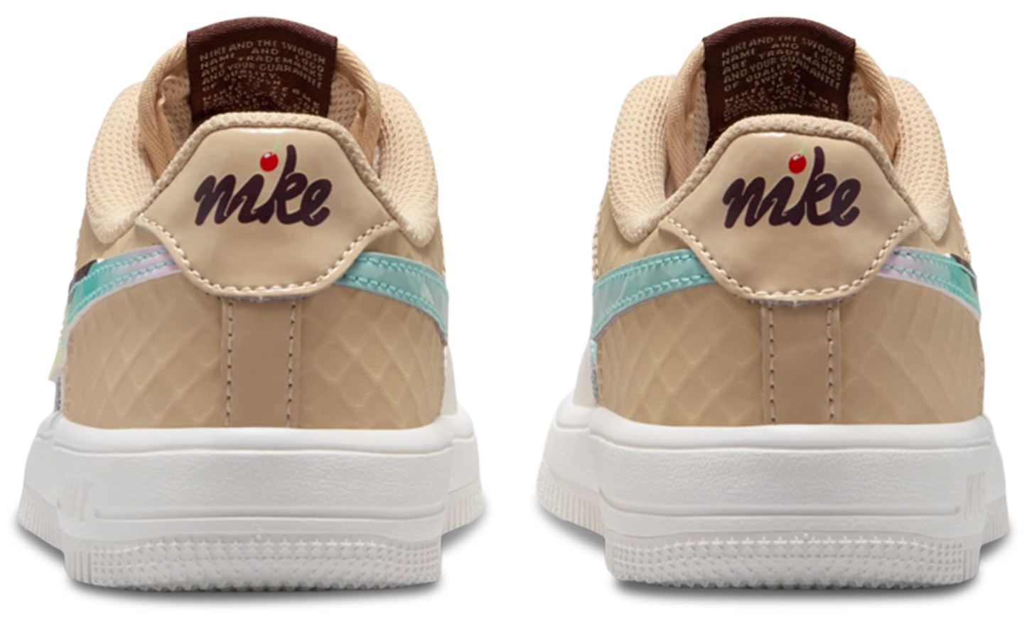 Nike Air Force 1 Low 童款 - Multi/White - Image 3