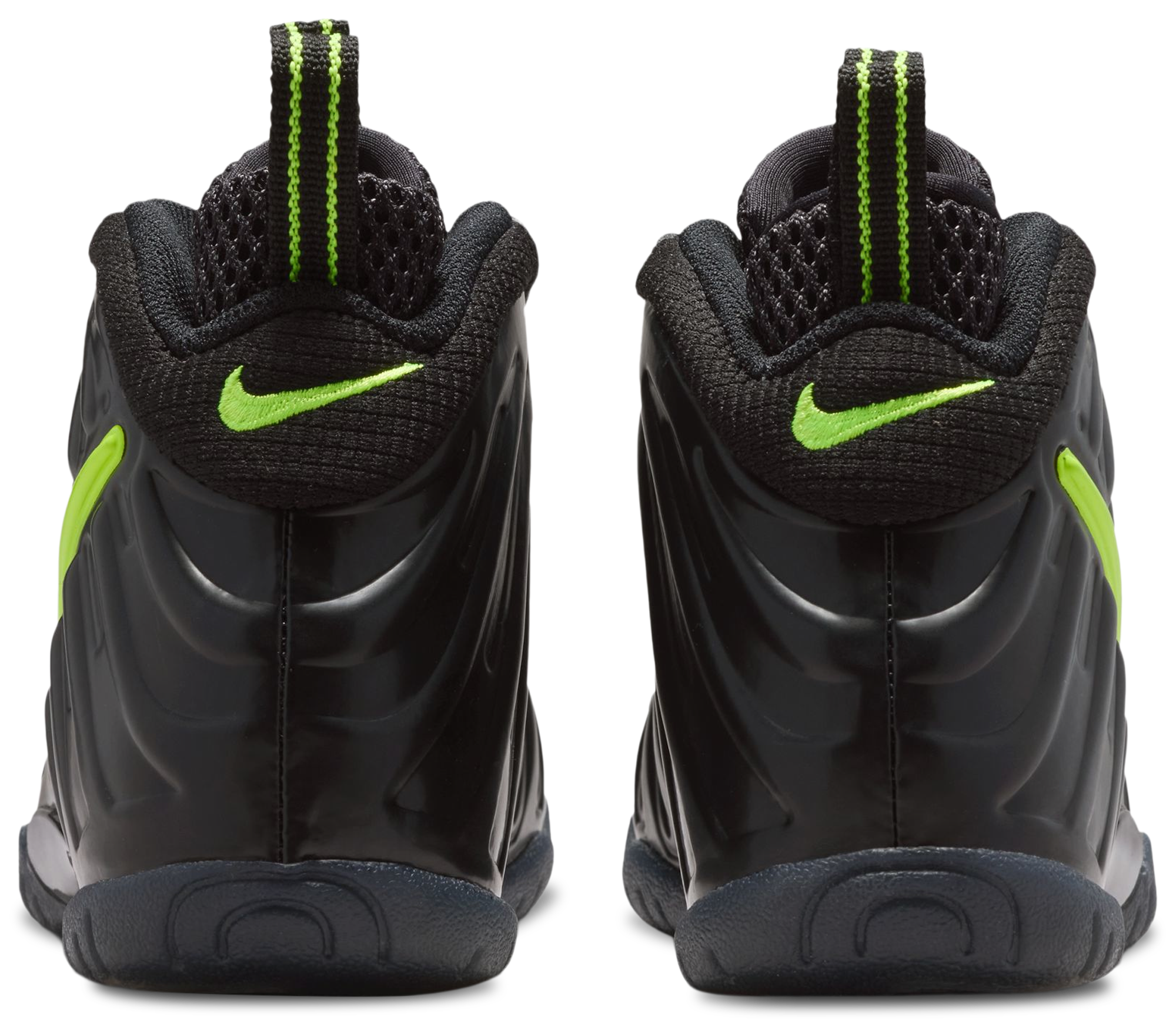 Nike Little Posite Pro 童款 - Voltage Yellow/Black - Image 3
