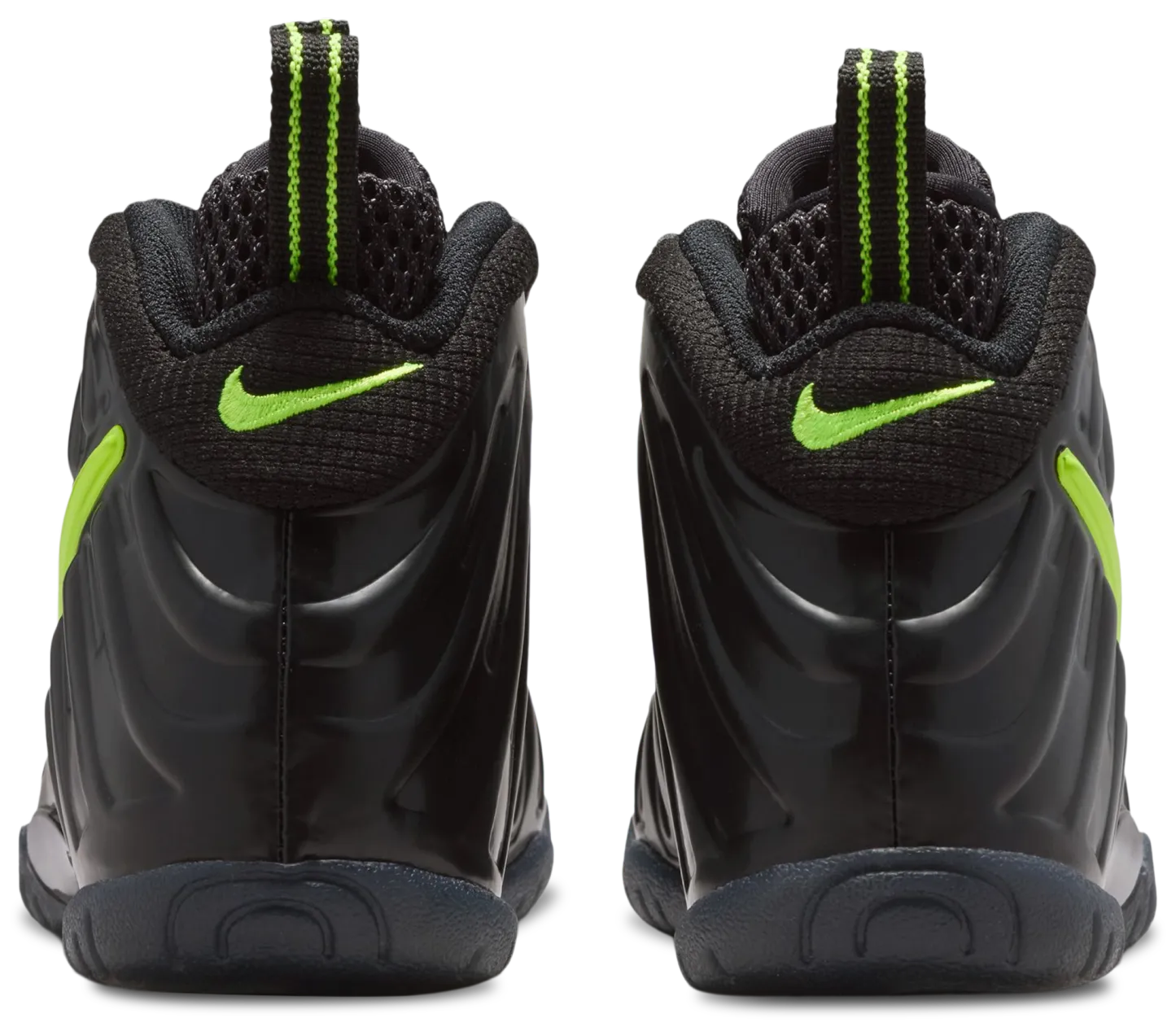 Nike Little Posite Pro 童款 - Voltage Yellow/Black - Image 3