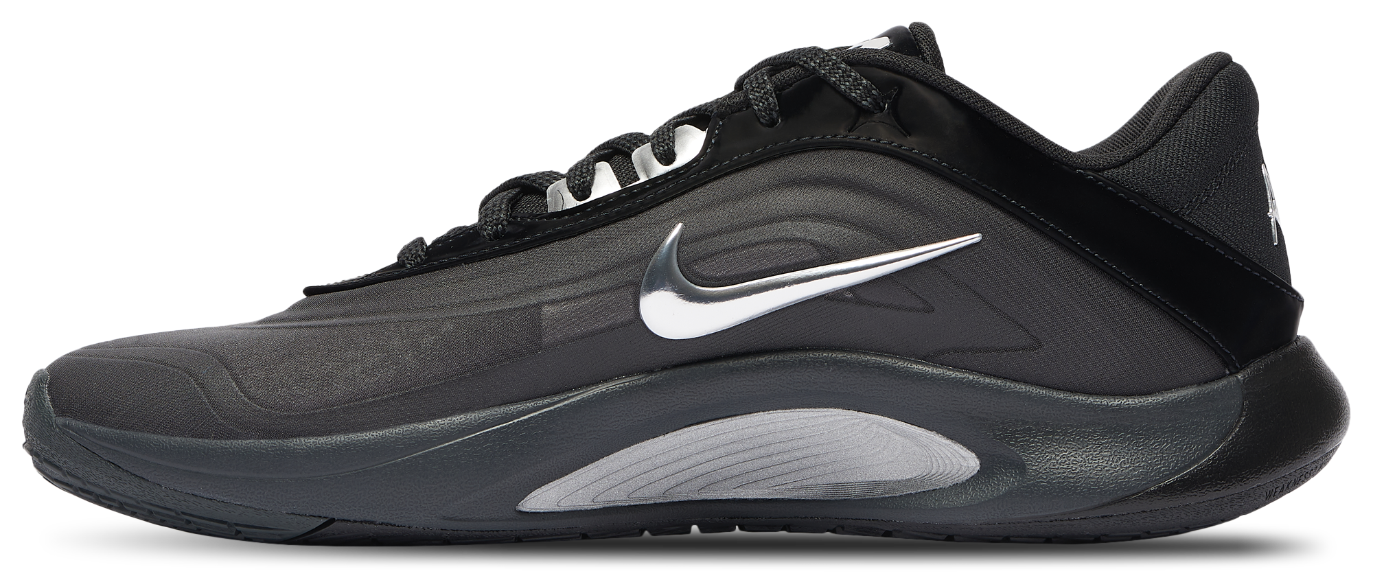 Nike A'One - Black/Metallic Silver/Dark Smoke Grey - Image 2