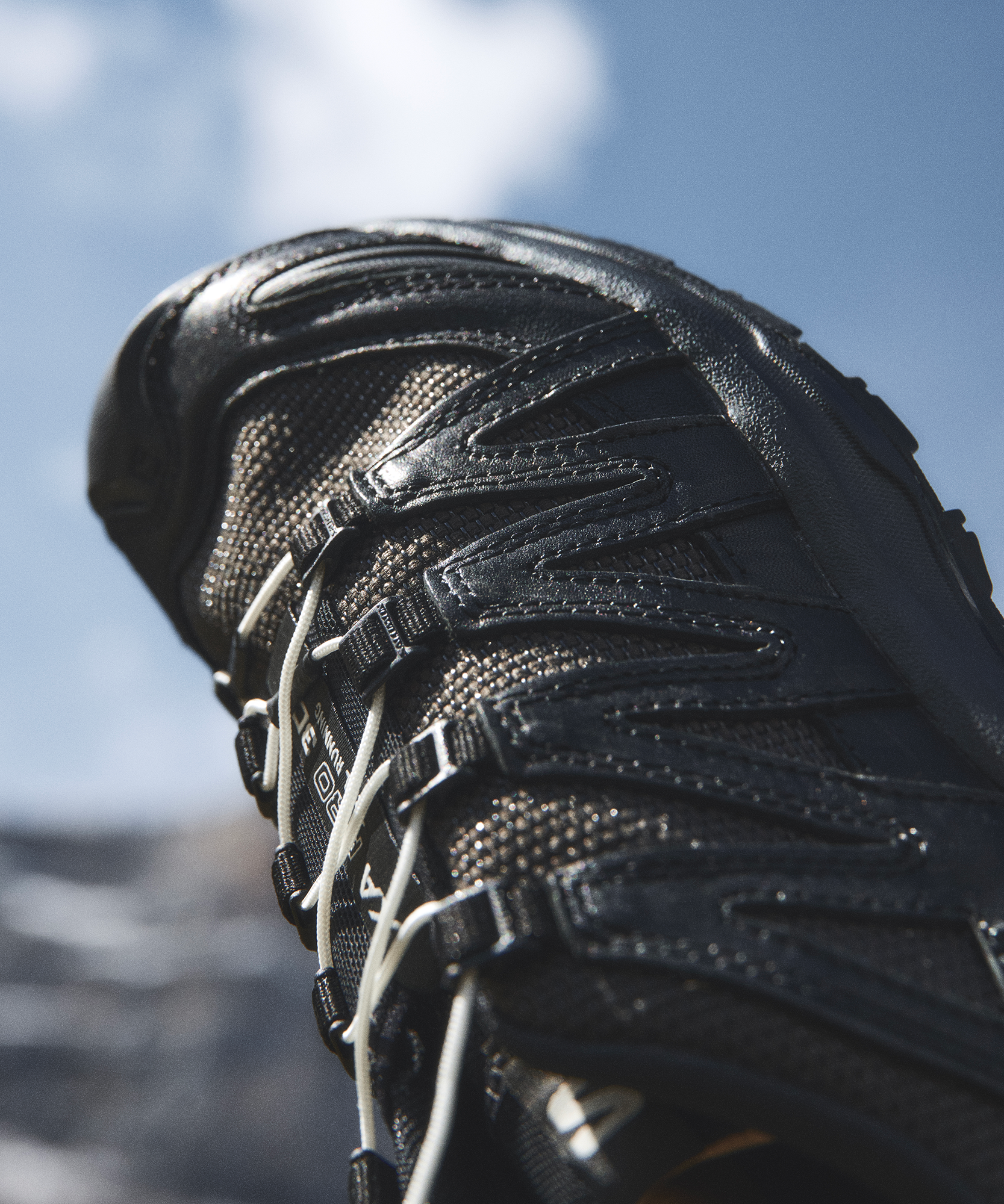 Salomon XA PRO 3D ALPINE ECHOES - Black / Earth Brown / Vanilla Ice - View 3